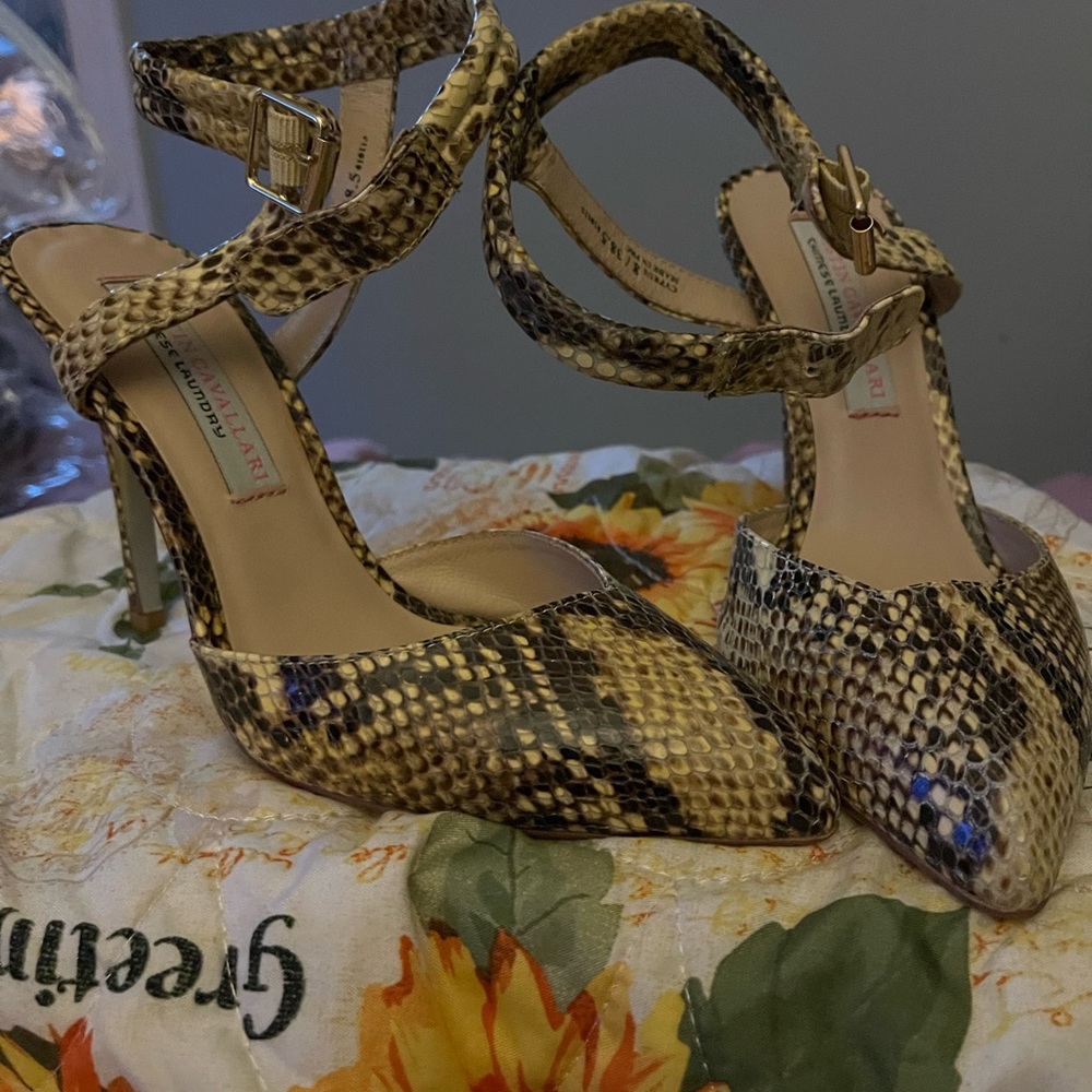 Kristen Cavallari snakeskin heels